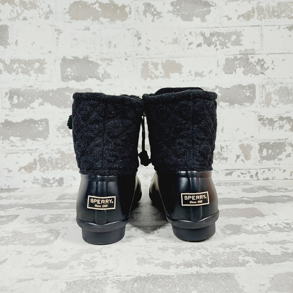 New Sperry Women's Saltwater Quilted Wool Duck Boots F852 - Picture 4 of 10